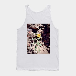 Sunflower in front of castle wall Tank Top